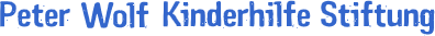 Peter Wolf Kinderhilfe Stiftung Logo